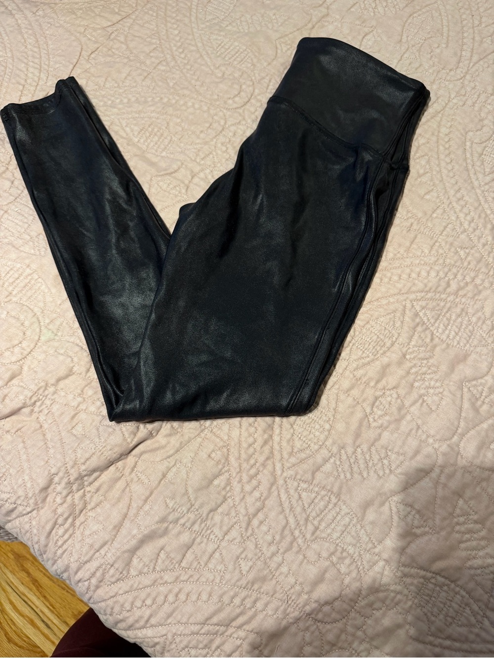 SPANX Faux Leather Leggings - Black